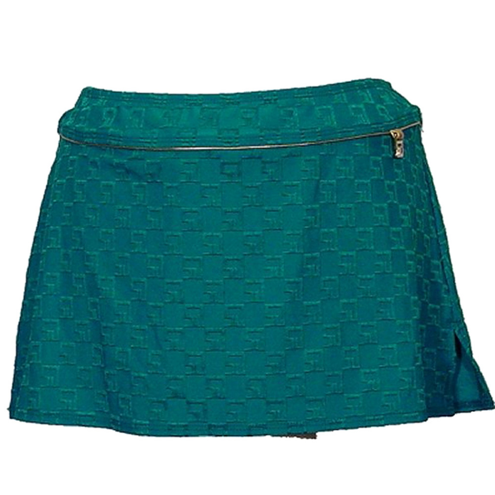 Gold Accent Logo Swimsuit Cover-up Skirt XS